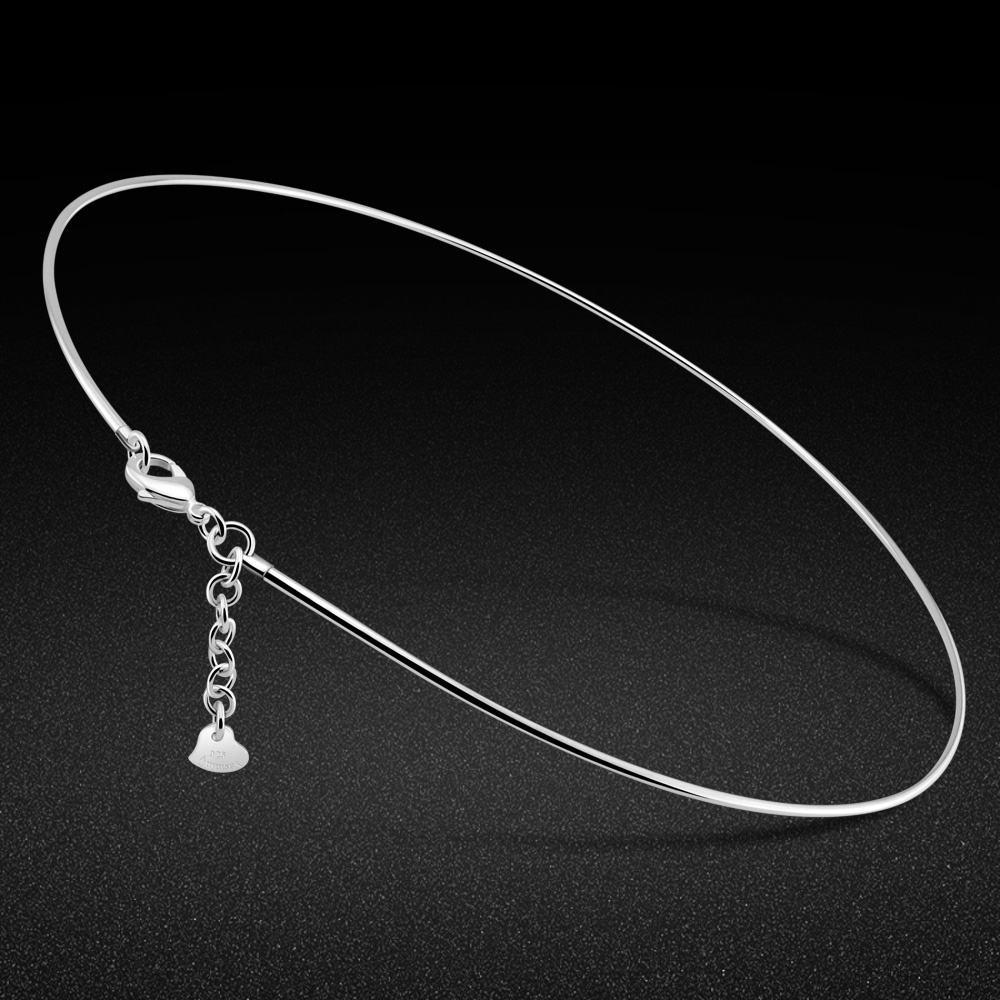 Kpop 925 Sterling Silver Choke - 925 Sterling Silver Chain Necklace Men 评论和价格