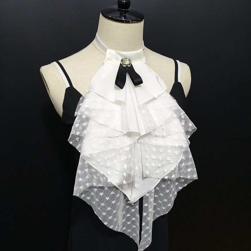 White Lace Layered Detachable  - Necklaces 评论和价格